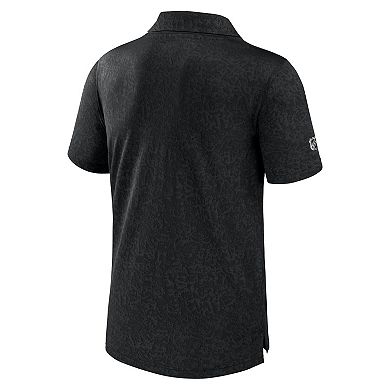 Men's Fanatics Black Philadelphia Flyers Authentic Pro Jacquard Polo