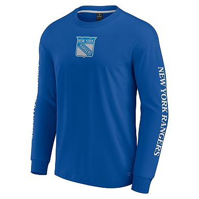 Men's Fanatics Blue New York Rangers Elements Strive Long Sleeve T-Shirt
