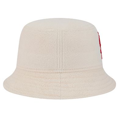 Women's New Era White St. Louis Cardinals Cozy Bucket Hat