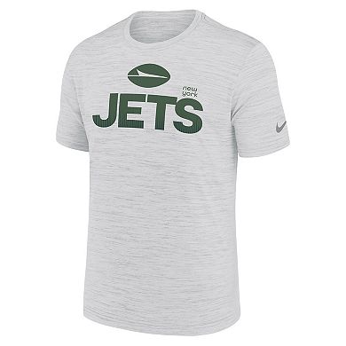 Men's Nike White New York Jets Blitz Velocity Modern Performance T-Shirt