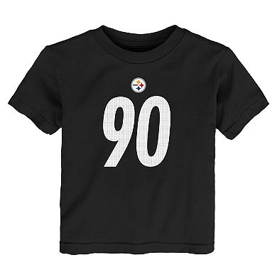 Toddler Nike T.J. Watt Black Pittsburgh Steelers Player Name & Number T-Shirt