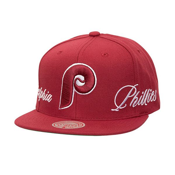 Men's Mitchell & Ness Maroon Philadelphia Phillies Just Don x MLB