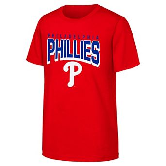 Youth Red Philadelphia Phillies On The Block T-Shirt