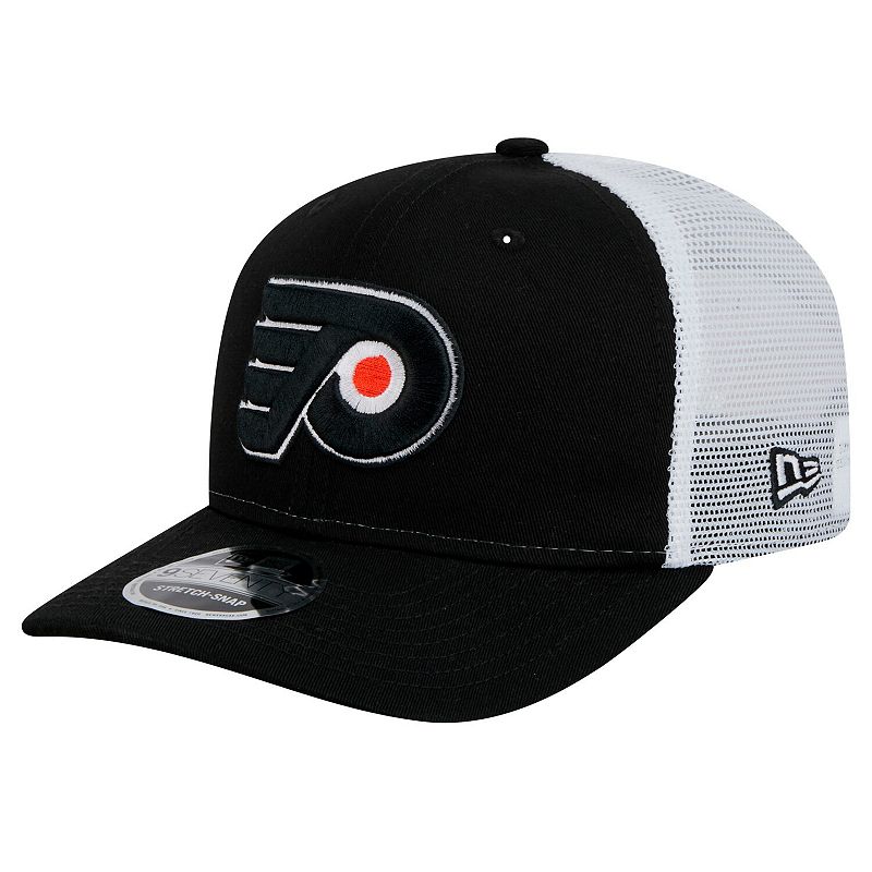 Men's New Era Black Philadelphia Flyers Core Trucker 9SEVENTY