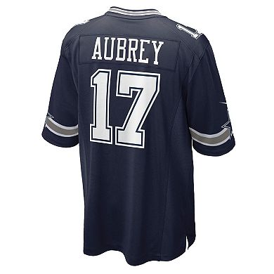 Men's Nike Brandon Aubrey Navy Dallas Cowboys Team Game Jersey