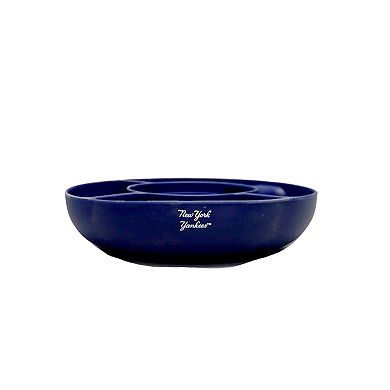 The Memory Company New York Yankees 40oz. Glass Tumbler with Silicone Snack Tray