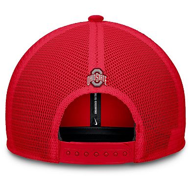 Men's Nike Scarlet Ohio State Buckeyes Rise Adjustable Hat