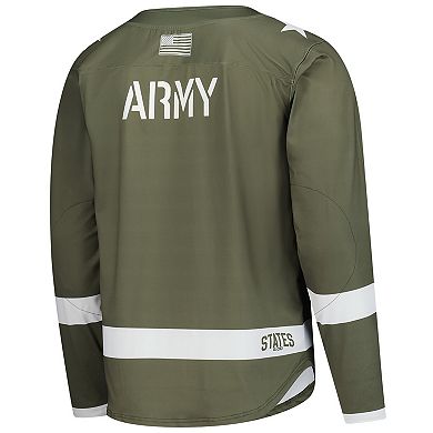 Men's Olive Army Black Knights Replica Hockey Jersey