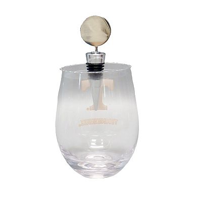 The Memory Company Texas Longhorns 15oz. Stemless Tumbler With Wine Bottle Stopper