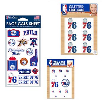 WinCraft Philadelphia 76ers 4" x 7" Waterless Tattoos Set