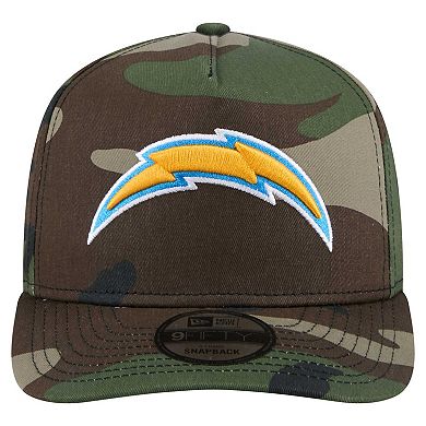 Men's New Era Camo Los Angeles Chargers Woodsy 9FIFTY Snapback Hat