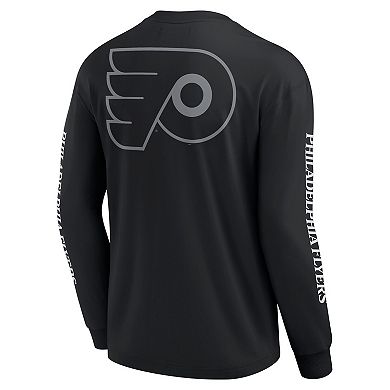 Men's Fanatics Black Philadelphia Flyers Elements Strive Long Sleeve T-Shirt
