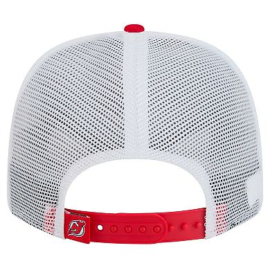 Men's New Era Red New Jersey Devils Core Trucker 9SEVENTY Stretch-Snap Hat