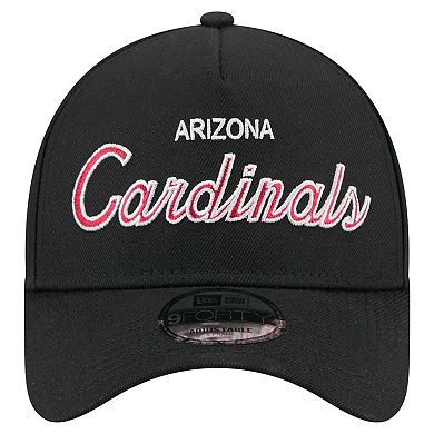 Men's New Era Black Arizona Cardinals Smith 9FORTY Adjustable hat