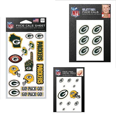WinCraft Green Bay Packers 4" x 7" Waterless Tattoos Set