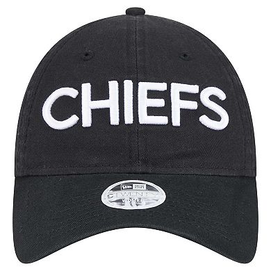 Women's New Era Black Kansas City Chiefs Cece 9TWENTY Adjustable Hat