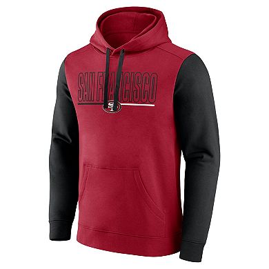 Men's��Fanatics Scarlet San Francisco 49ers Big & Tall Outline Pullover Hoodie