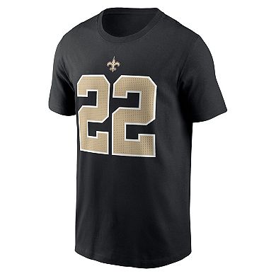 Men's Nike Rashid Shaheed Black New Orleans Saints Name & Number T-Shirt