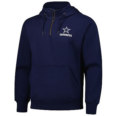 Unisex Dunbrooke Navy Dallas Cowboys Defender Quarter-Zip Hoodie
