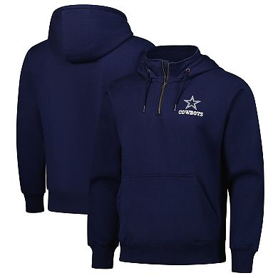 Unisex Dunbrooke Navy Dallas Cowboys Defender Quarter-Zip Hoodie