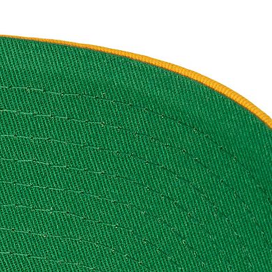 Men's Mitchell & Ness Black/Gold Los Angeles Lakers Backside Script 2-Tone Pro Crown Adjustable Hat