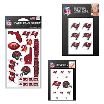 WinCraft Tampa Bay Buccaneers 4" x 7" Waterless Tattoos Set