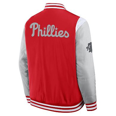 Men's Fanatics Red Philadelphia Phillies Elements Elite Full-Snap Jacket