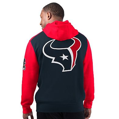 Men's Starter Navy Houston Texans Extreme Pullover Hoodie