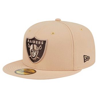 Men's New Era Tan Las Vegas Raiders Candied Pecan 59FIFTY Fitted Hat