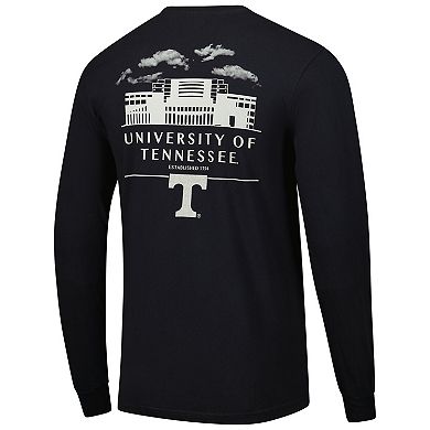 Men's Black Tennessee Volunteers Comfort Colors Campus Nights Long Sleeve T-Shirt