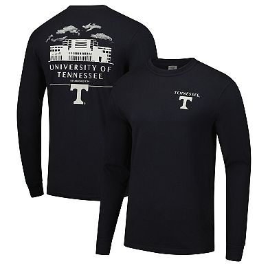 Men's Black Tennessee Volunteers Comfort Colors Campus Nights Long Sleeve T-Shirt