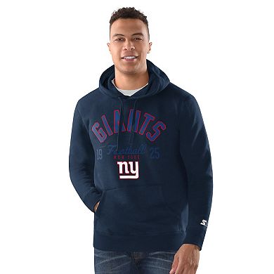 Men's Starter Charcoal New York Giants Pullover Hoodie