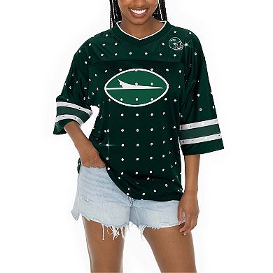 Women's Gameday Couture Green New York Jets Kickoff Time Allover ...