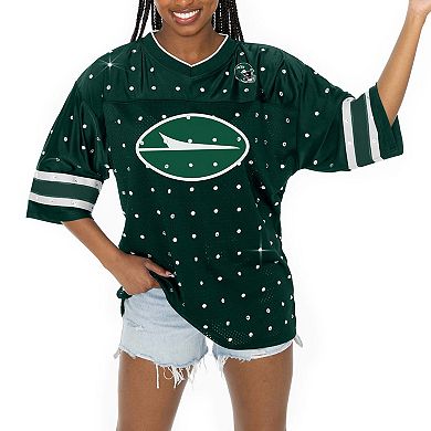 Women's Gameday Couture Green New York Jets Kickoff Time Allover ...