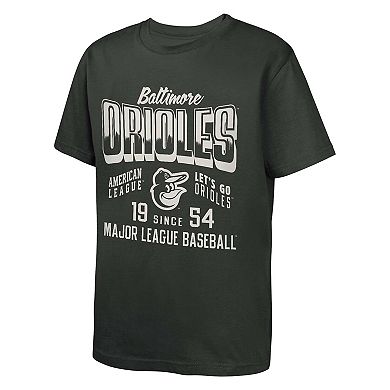 Youth Black Baltimore Orioles Headliner T-Shirt