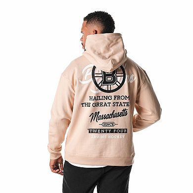 Unisex The Wild Collective Cream Boston Bruins Pullover Hoodie