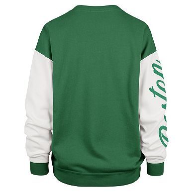 Women's '47 Kelly Green Boston Celtics Plus Size Oversized Rise Andie Pullover Sweatshirt