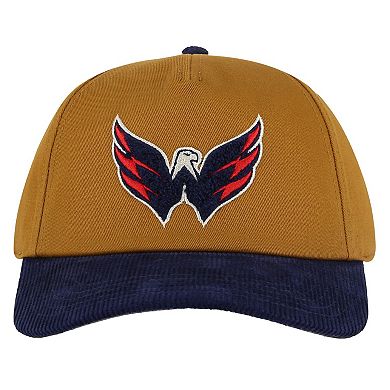 Men's American Needle Tan/Navy Washington Capitals Burnett Adjustable Hat