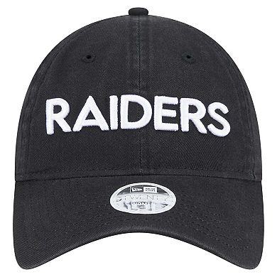 Women's New Era Black Las Vegas Raiders Cece 9TWENTY Adjustable Hat
