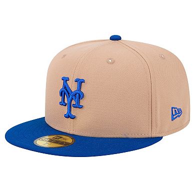 Men's New Era Khaki New York Mets 59FIFTY Fitted Hat