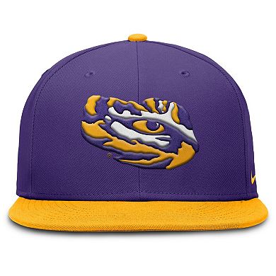 Men's Nike Purple/Gold LSU Tigers Two-Tone Primetime Performance Fitted Hat
