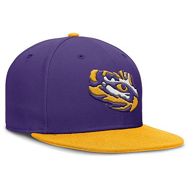 Men's Nike Purple/Gold LSU Tigers Two-Tone Primetime Performance Fitted Hat
