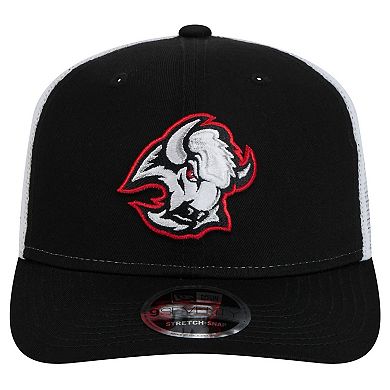 Men's New Era Black Buffalo Sabres Core Trucker 9SEVENTY Stretch-Snap Hat