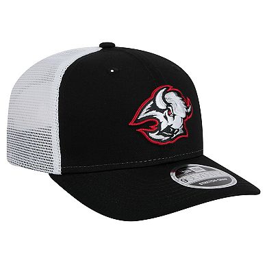 Men's New Era Black Buffalo Sabres Core Trucker 9SEVENTY Stretch-Snap Hat