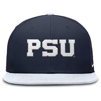 Men's Nike Navy/White Penn State Nittany Lions Two-Tone Primetime Performance Fitted Hat