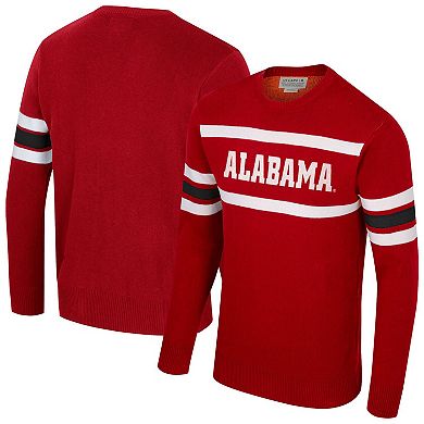 Unisex Uscape Apparel Crimson Alabama Crimson Tide Renew Knit Vintage Pullover Sweater