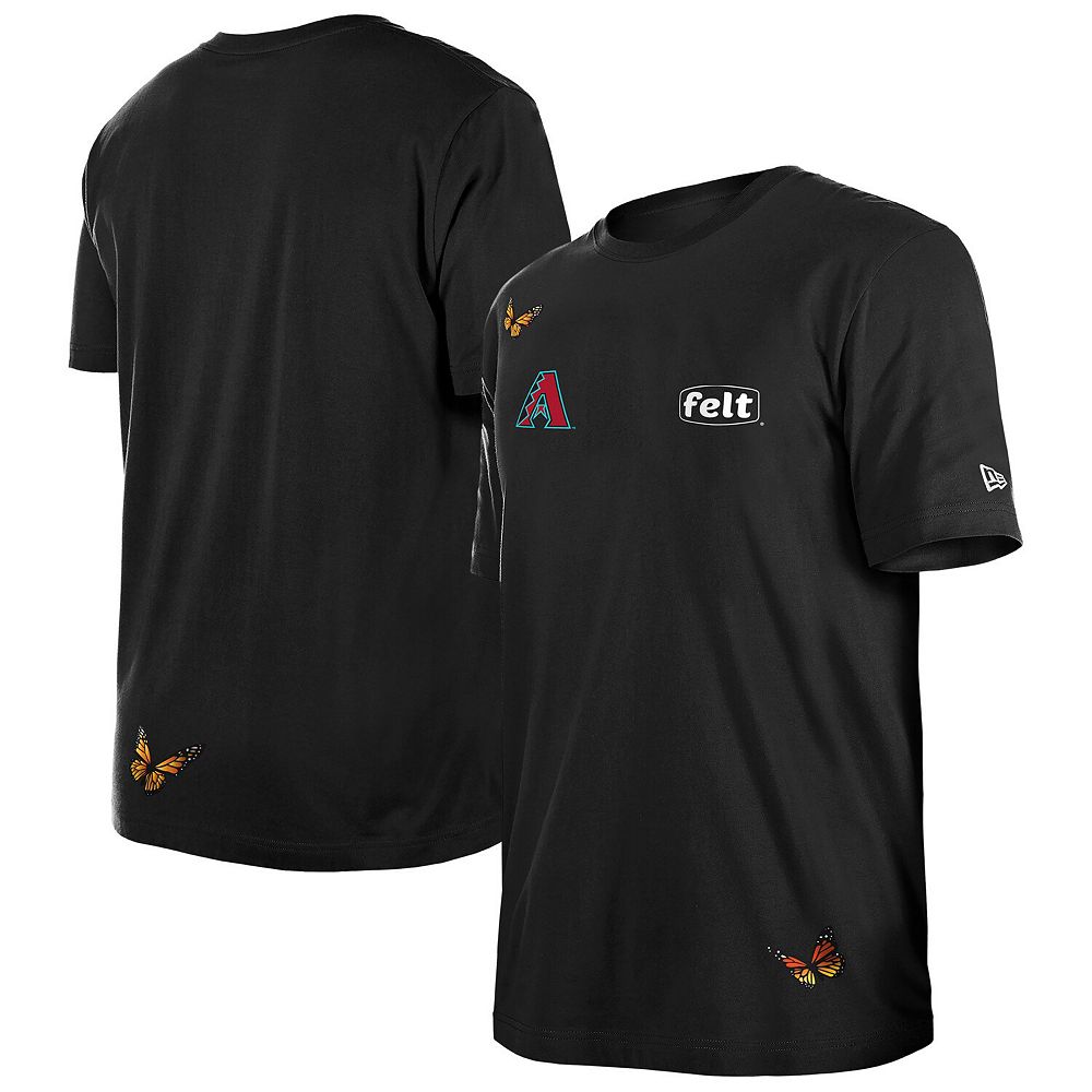 Men's New Era x Felt Black Arizona Diamondbacks T-Shirt