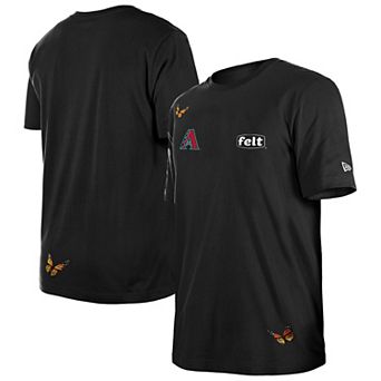 Men's New Era x Felt Black Arizona Diamondbacks T-Shirt