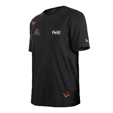 Men's New Era x Felt Black Arizona Diamondbacks T-Shirt