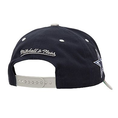  Mitchell & Ness Navy Dallas Cowboys Block Sweep Pro Adjustable Hat